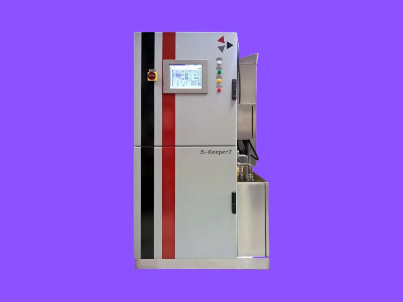 S-Keeper con sfondo viola