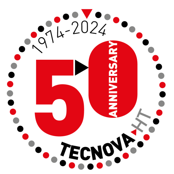 Tecnova HT - Logo - 50 anniversary - Il controllo di processo industriale per antonomasia